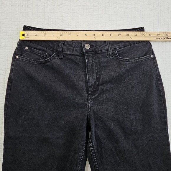 Lee Riders Bootcut Jeans Women's 12M (W30 L31) Black Denim Midrise 1SBMDW0 EUC - Picture 5 of 14